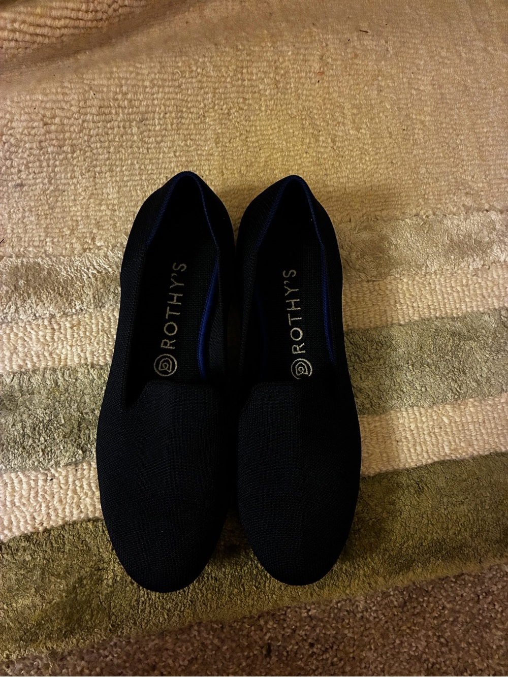 Rothy's Navy BlueKnit Slip-On Flats
